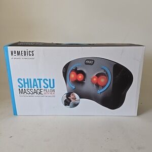 HoMedics Shiatsu Massage Pillow with Heat Mdl SP-6H-2 Unused